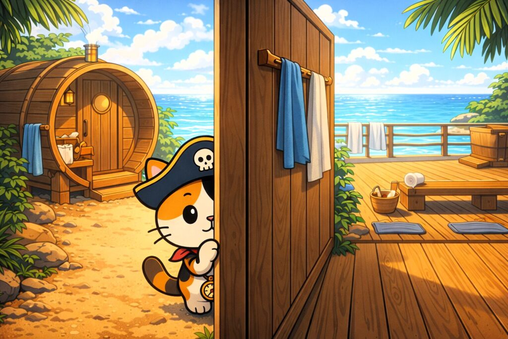 使い方を見比べるココロ船長