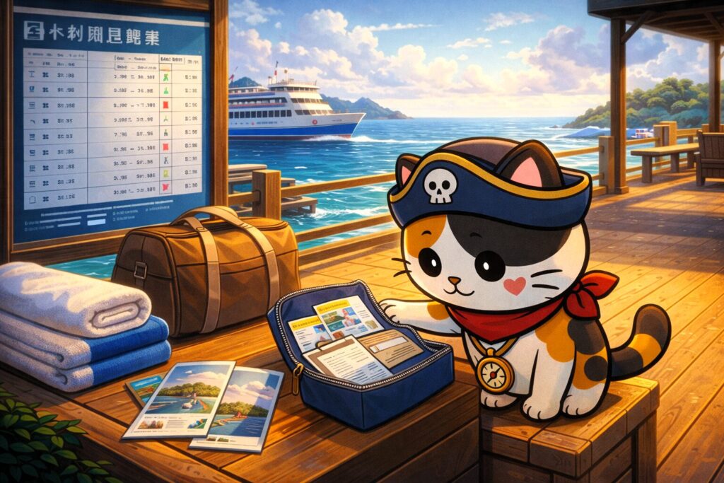 予約前に確認するココロ船長