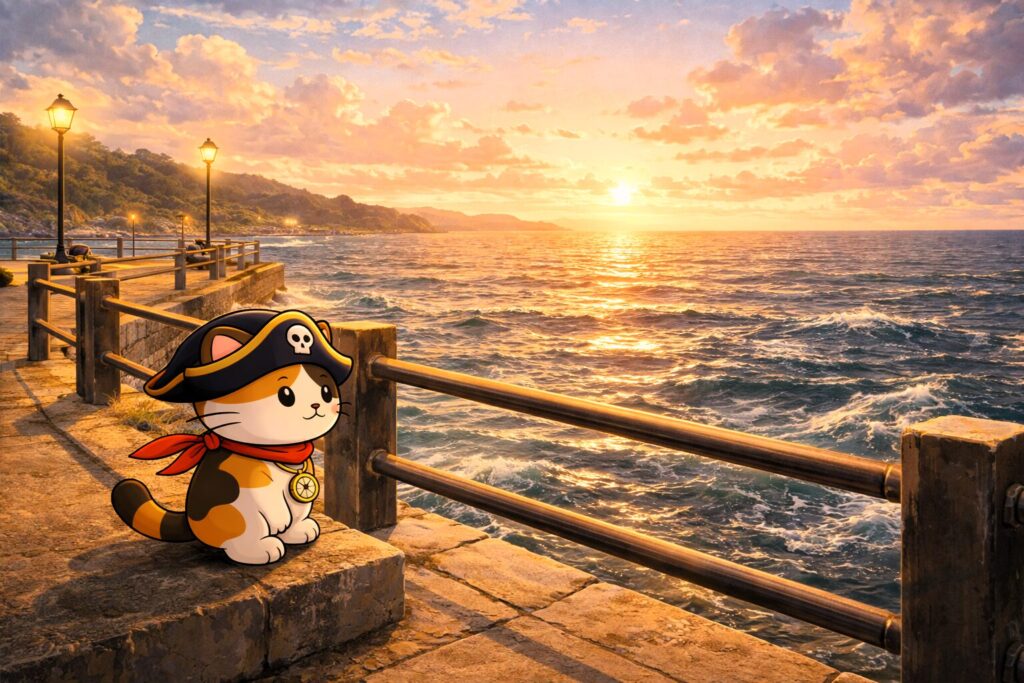 海を見るココロ船長