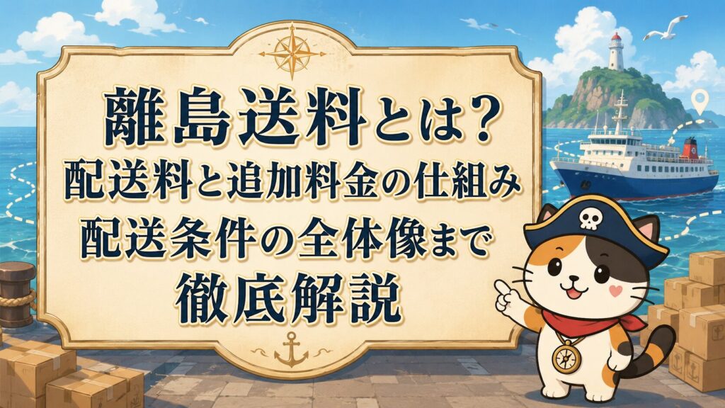 離島送料とは？配送料と追加料金の仕組みから配送条件の全体像まで徹底解説の記事のアイキャッチ画像